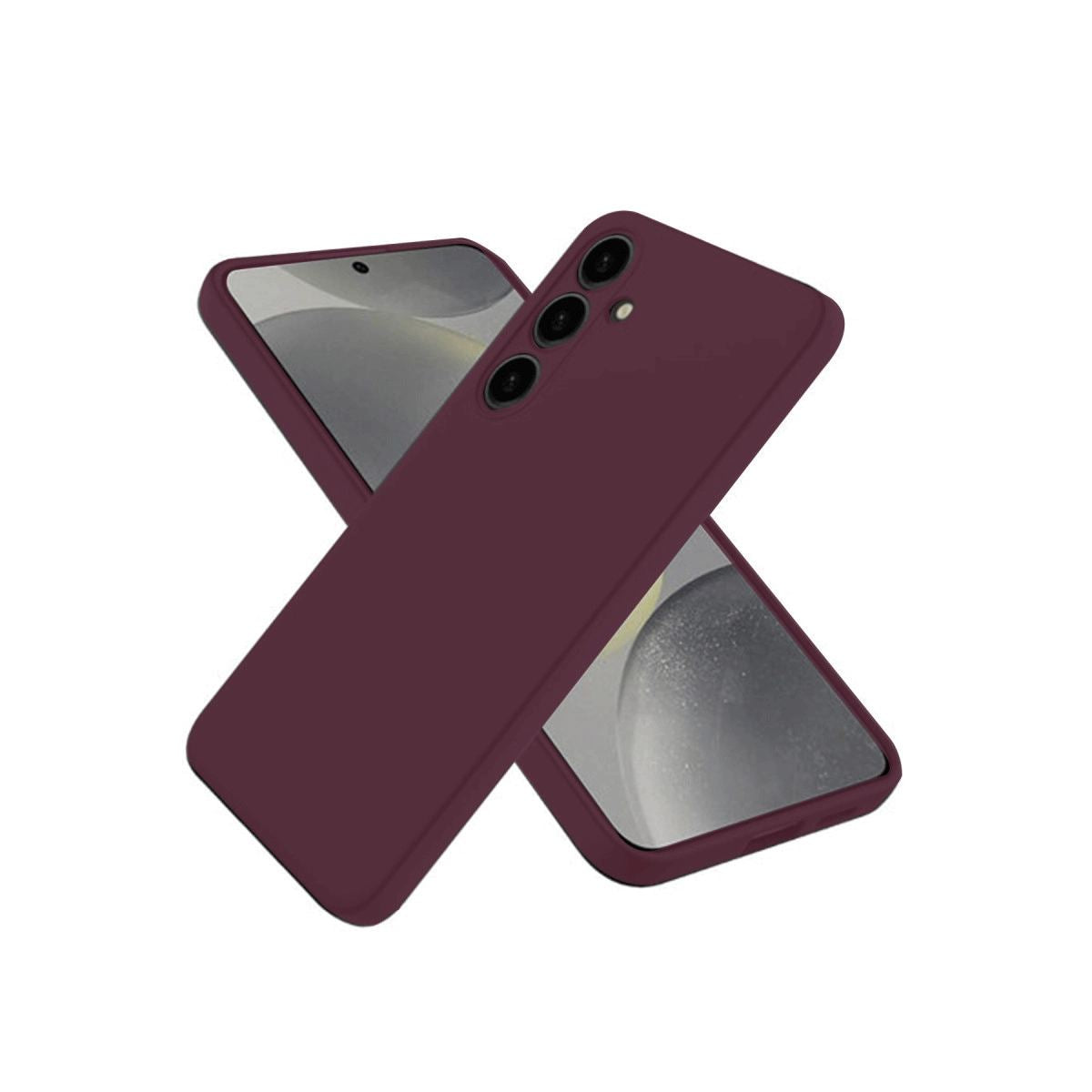 Samsung Galaxy A56 Kılıf First Silikon - Mürdüm