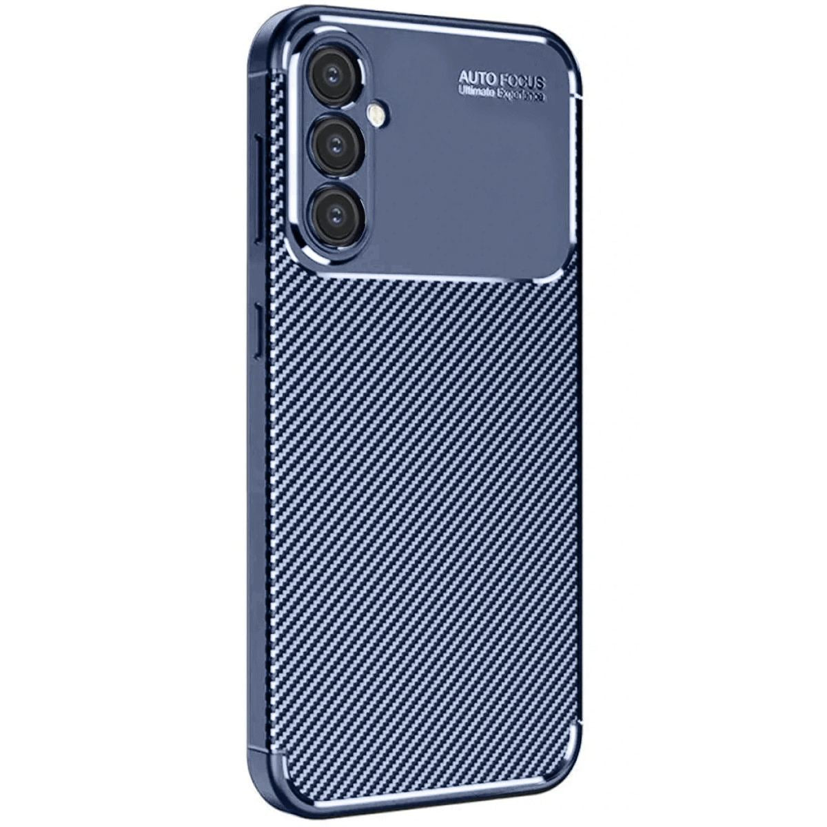 Samsung Galaxy A26 Kılıf Auto Focus Karbon Kapak - Lacivert