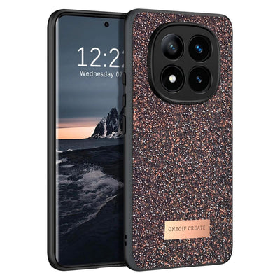 Onegif Xiaomi Redmi Note 14 Pro 4g Bright Simli Kapak - Derin Mor