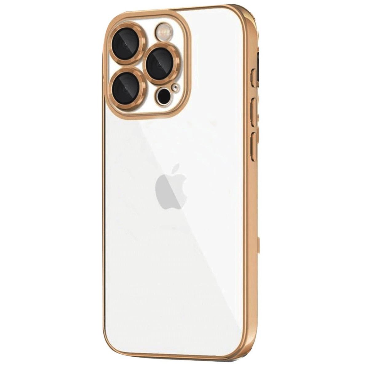 Apple İphone 16 Pro Kılıf Razer Lensli Silikon - Desert
