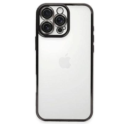 Apple İphone 16 Pro Max Kılıf Razer Lensli Silikon - Siyah