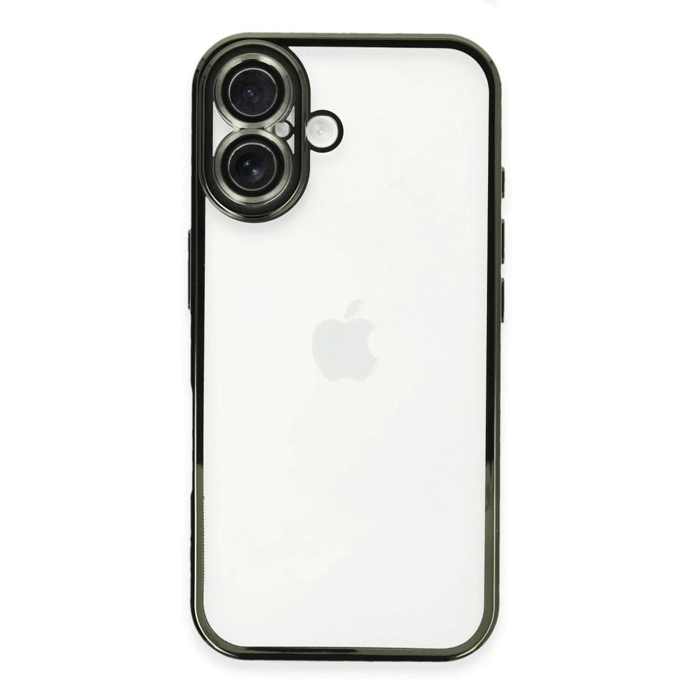 Apple İphone 16 Plus Kılıf Razer Lensli Silikon - Yeşil