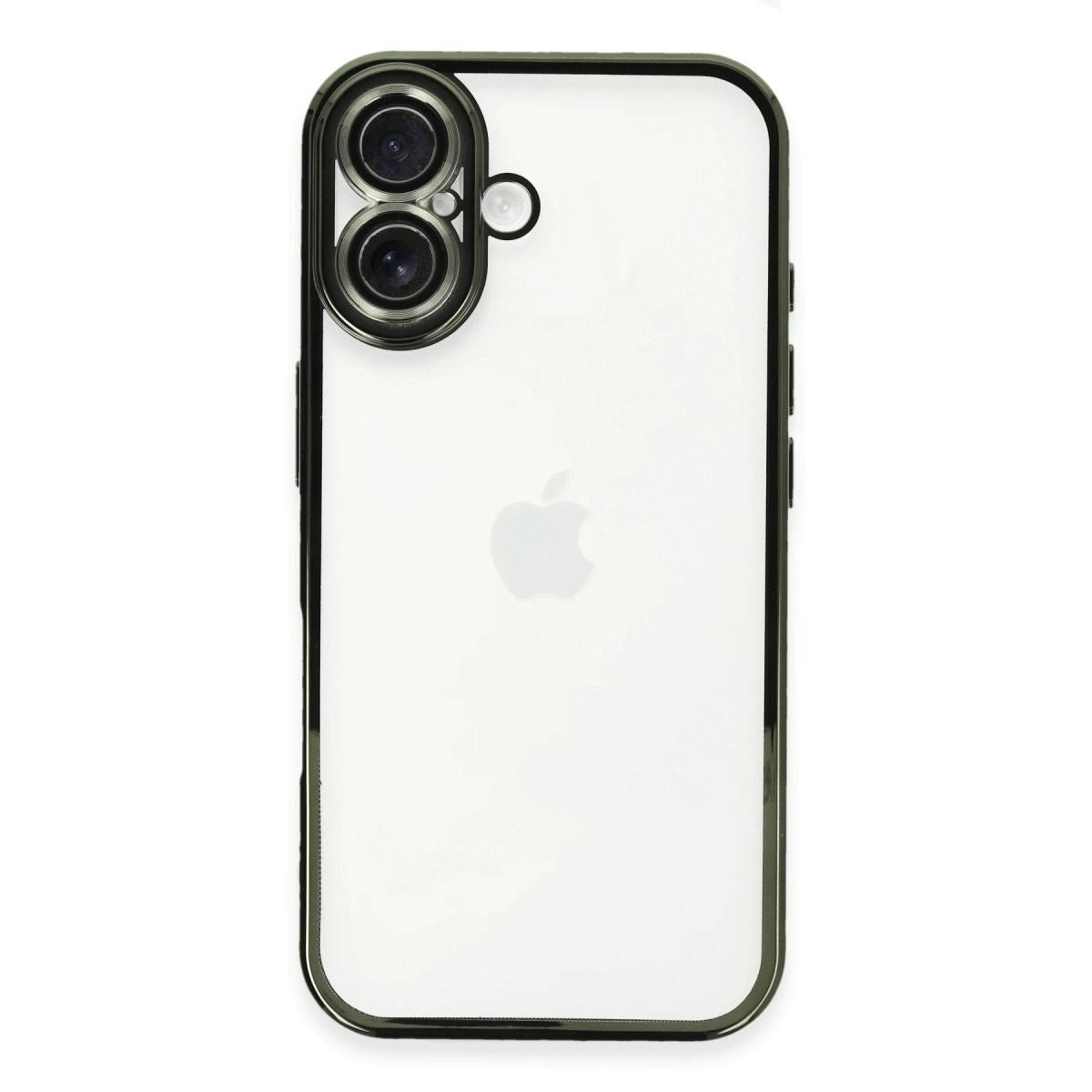 Apple İphone 16 Plus Kılıf Razer Lensli Silikon - Yeşil