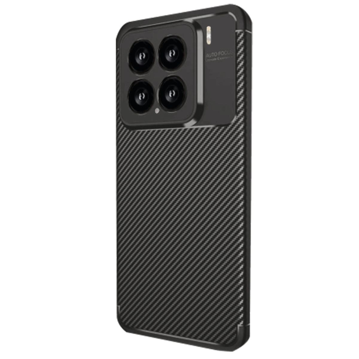 Xiaomi Mi 15 Kılıf Auto Focus Karbon Kapak - Siyah