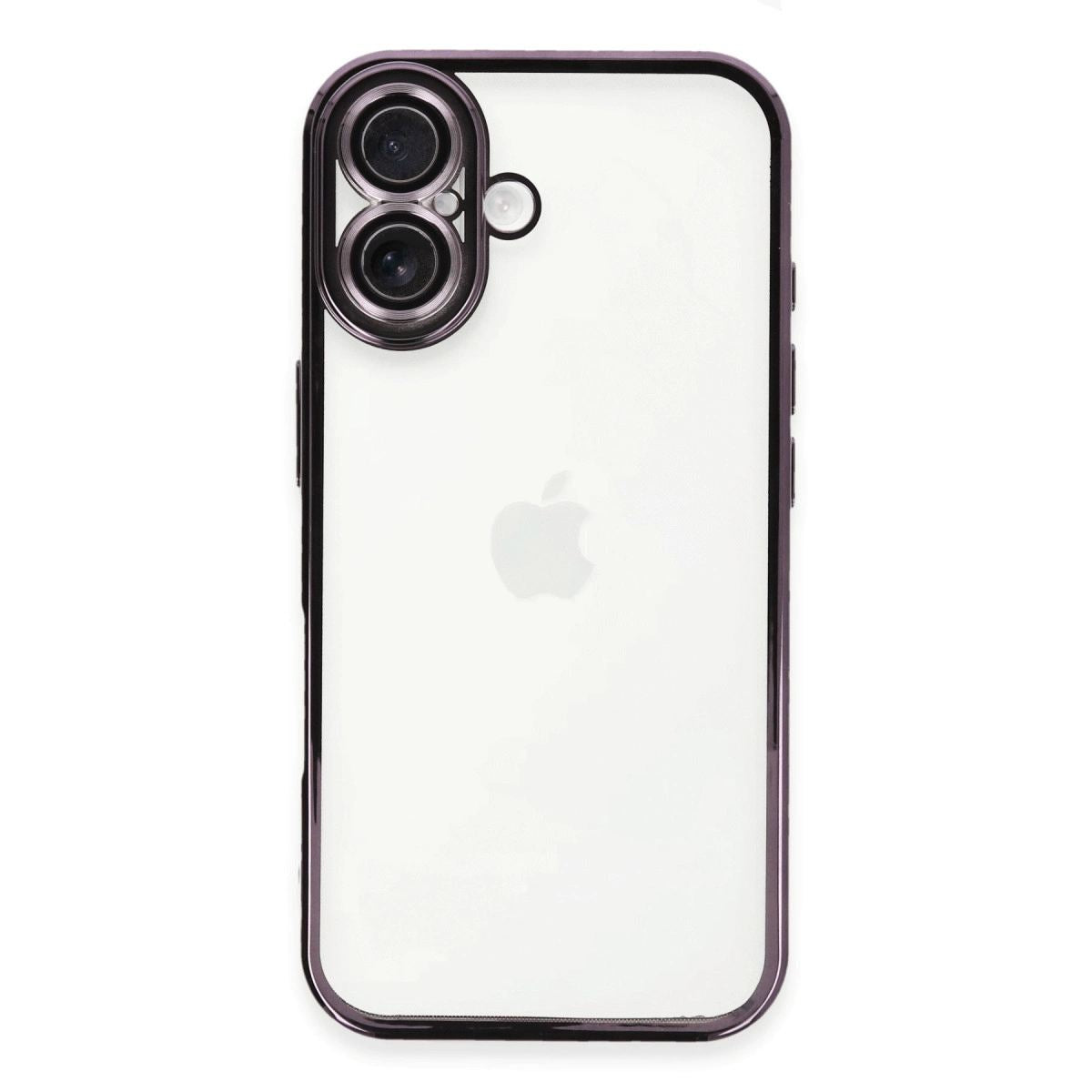 Apple İphone 16 Plus Kılıf Razer Lensli Silikon - Mor