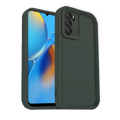 Oppo A16 Kılıf Viera Silikon - Koyu Yeşil