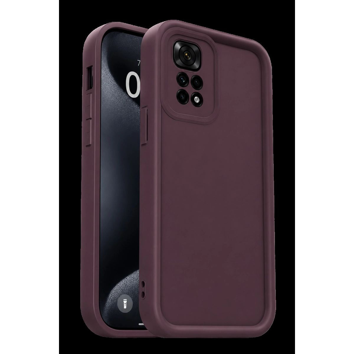 Xiaomi Redmi 10 2022 Kılıf Viera Silikon - Mürdüm