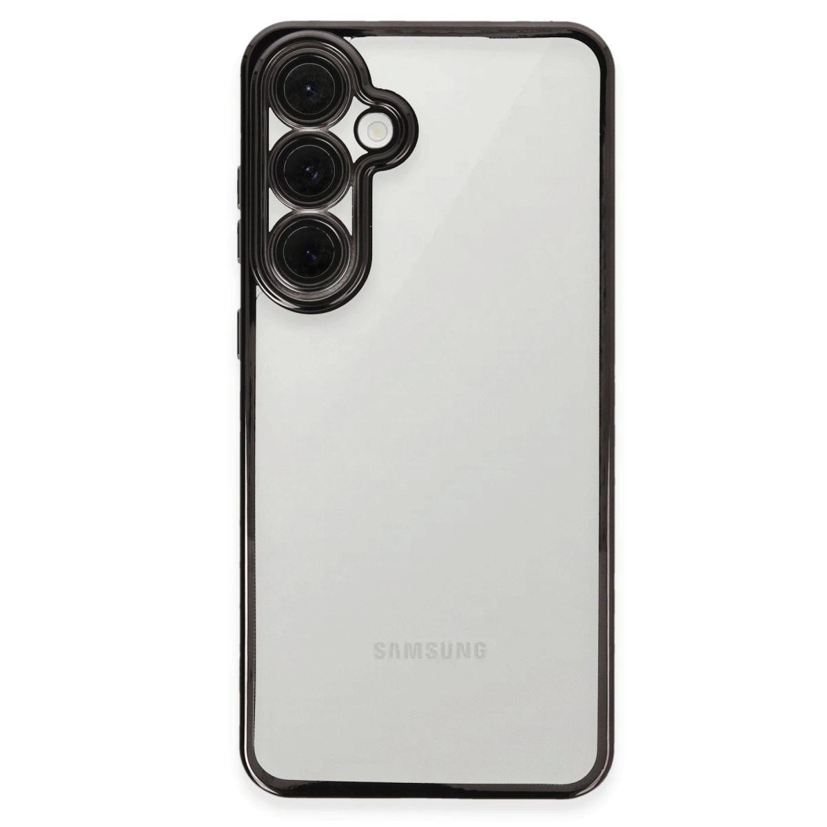 Samsung Galaxy S24 Fe Kılıf Razer Lensli Silikon - Siyah