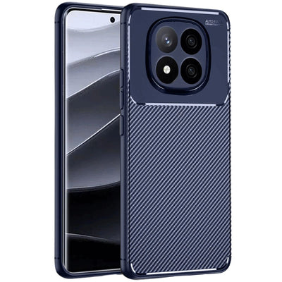 Xiaomi Redmi Note 14 Pro Plus Kılıf Auto Focus Karbon Kapak - Lacivert