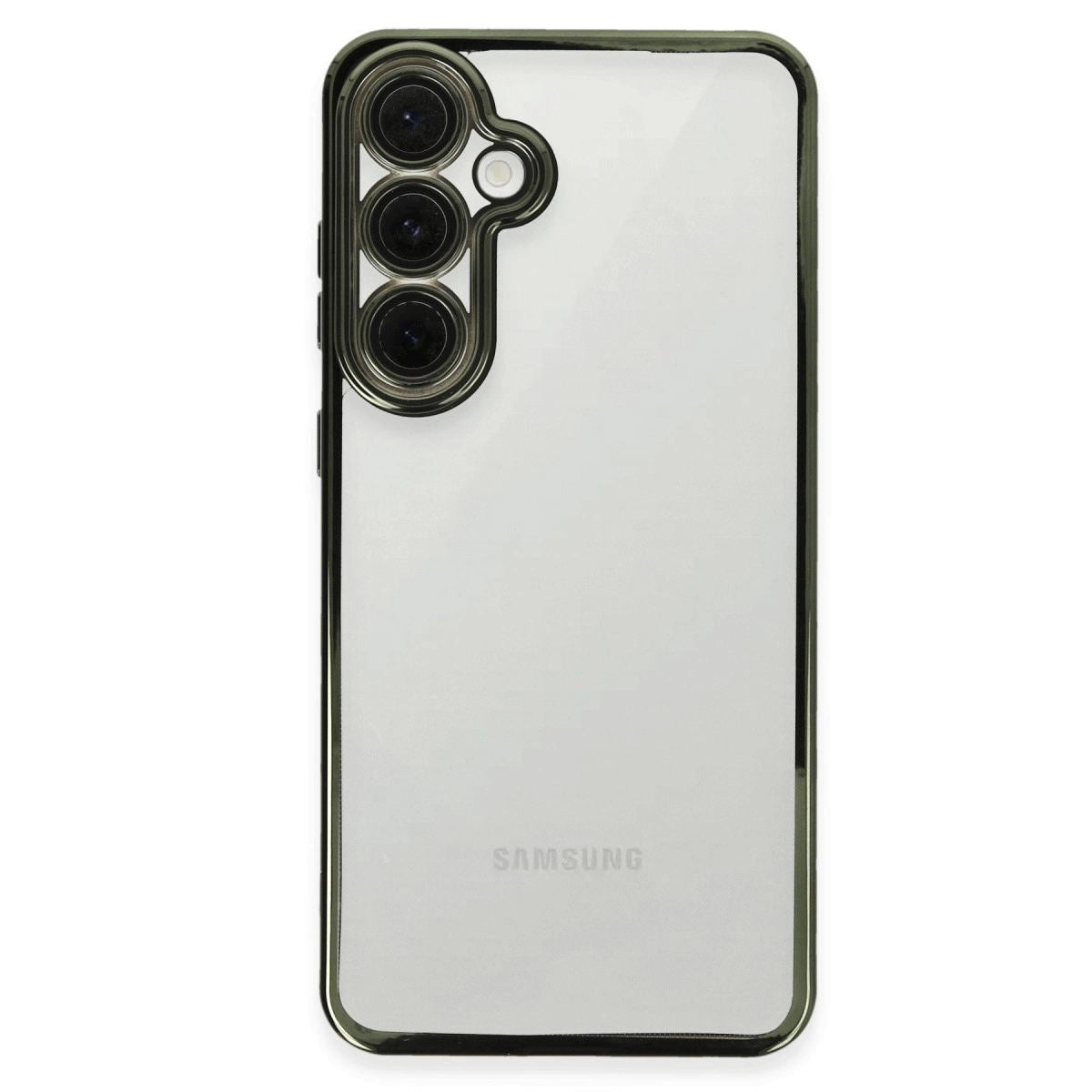 Samsung Galaxy S24 Fe Kılıf Razer Lensli Silikon - Yeşil