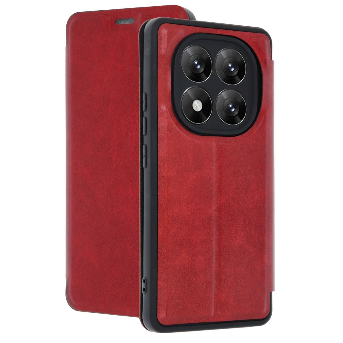 Xiaomi Redmi Note 14 Pro 5g Kılıf Flip Cover - Kırmızı