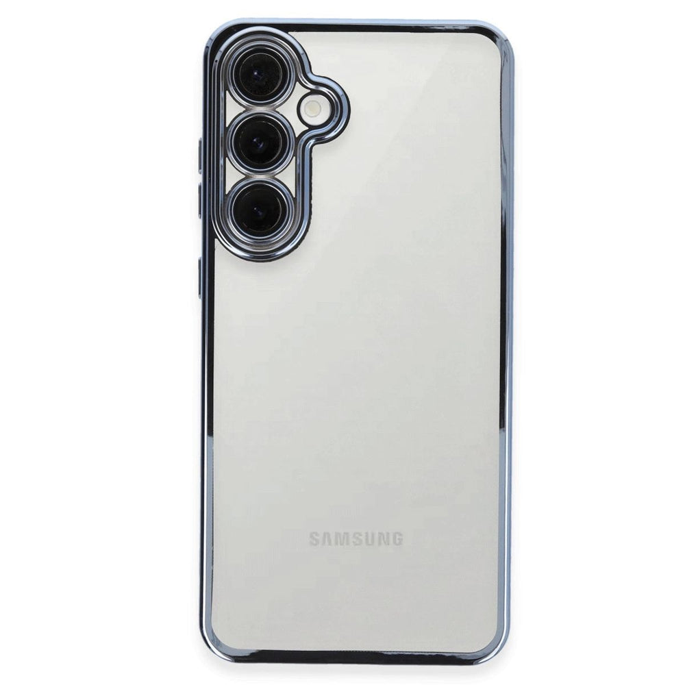 Samsung Galaxy S24 Fe Kılıf Razer Lensli Silikon - Lacivert