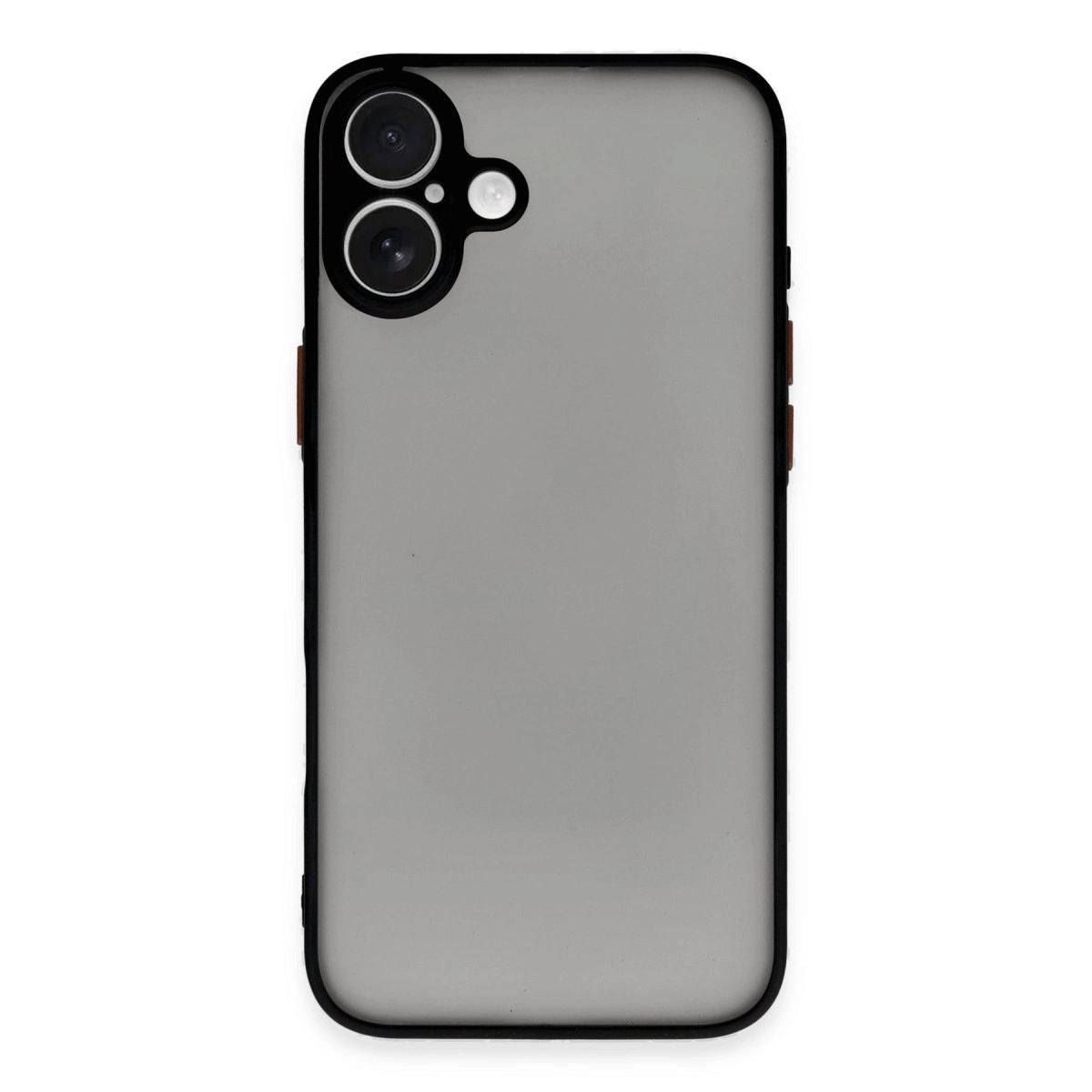 Apple İphone 16 Plus Kılıf Montreal Silikon Kapak - Siyah