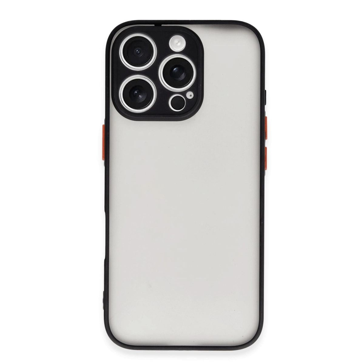 Apple İphone 16 Pro Max Kılıf Montreal Silikon Kapak - Siyah