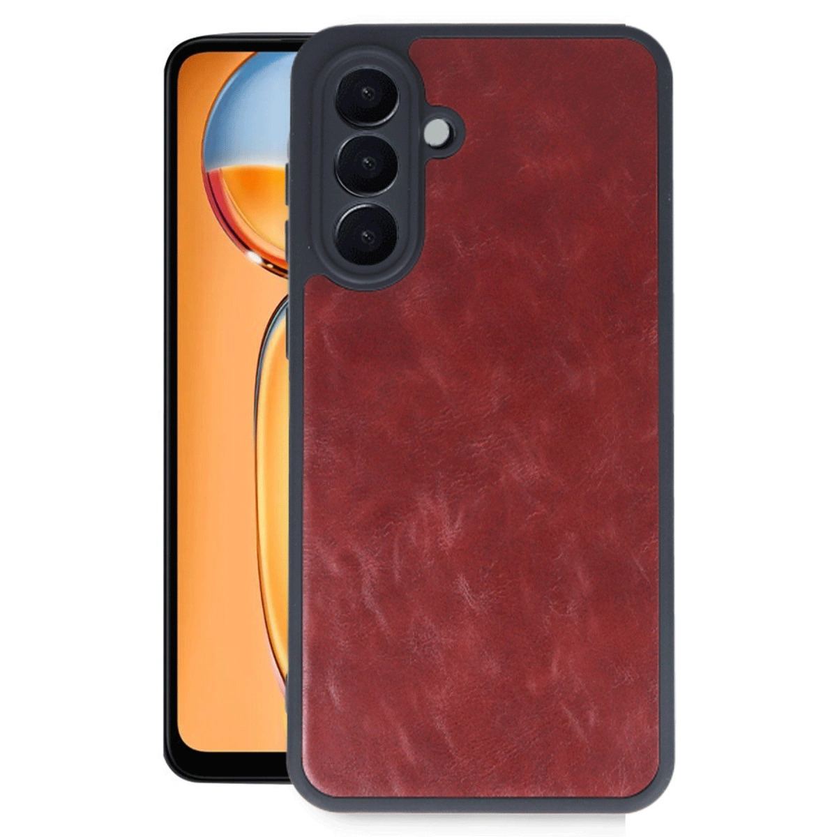 Samsung Galaxy A26 Kılıf Aras Deri Kapak - Bordo