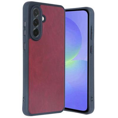 Samsung Galaxy A35 5g Kılıf Aras Deri Kapak - Bordo