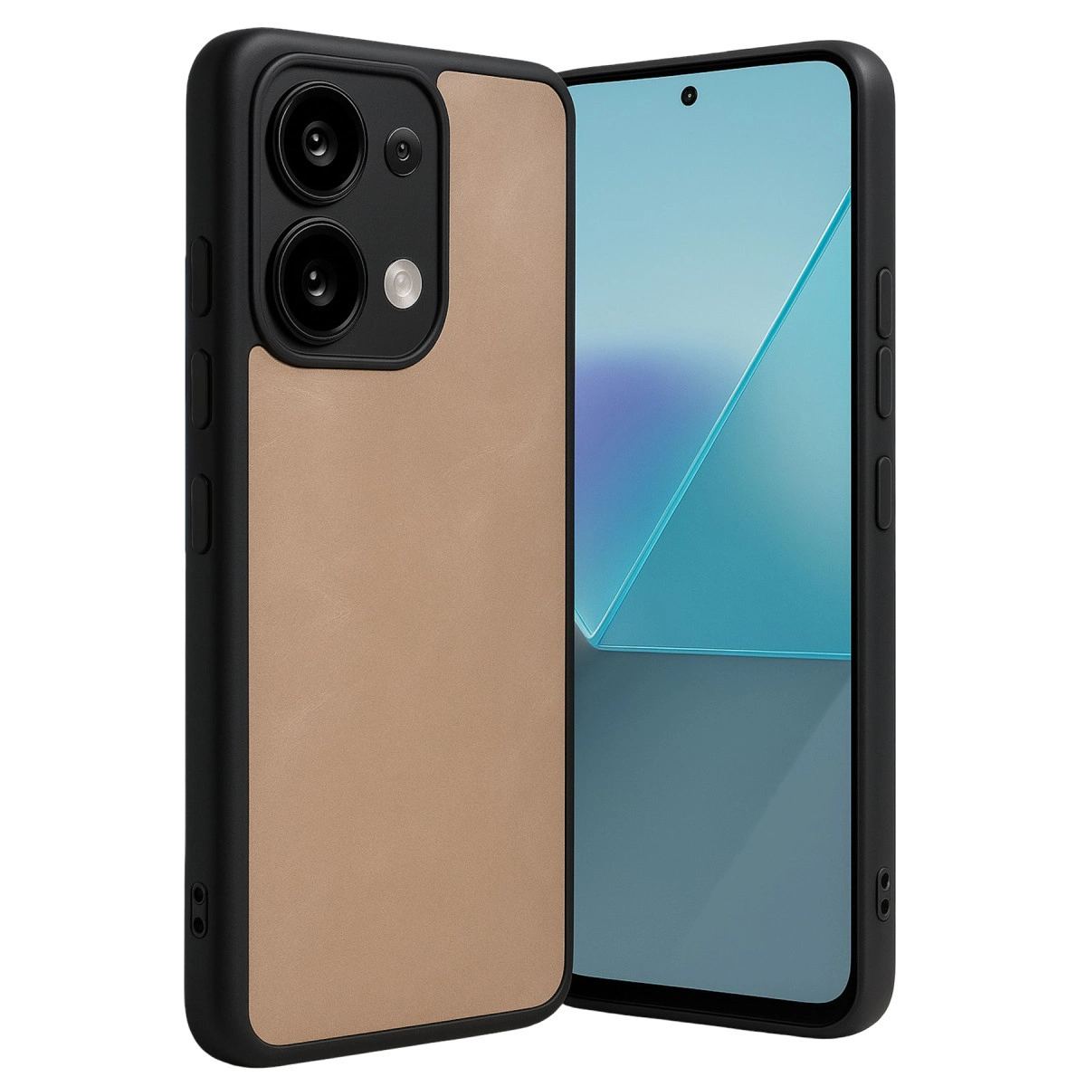 Xiaomi Redmi Note 13 Pro 4g Kılıf Aras Deri Kapak - Pudra
