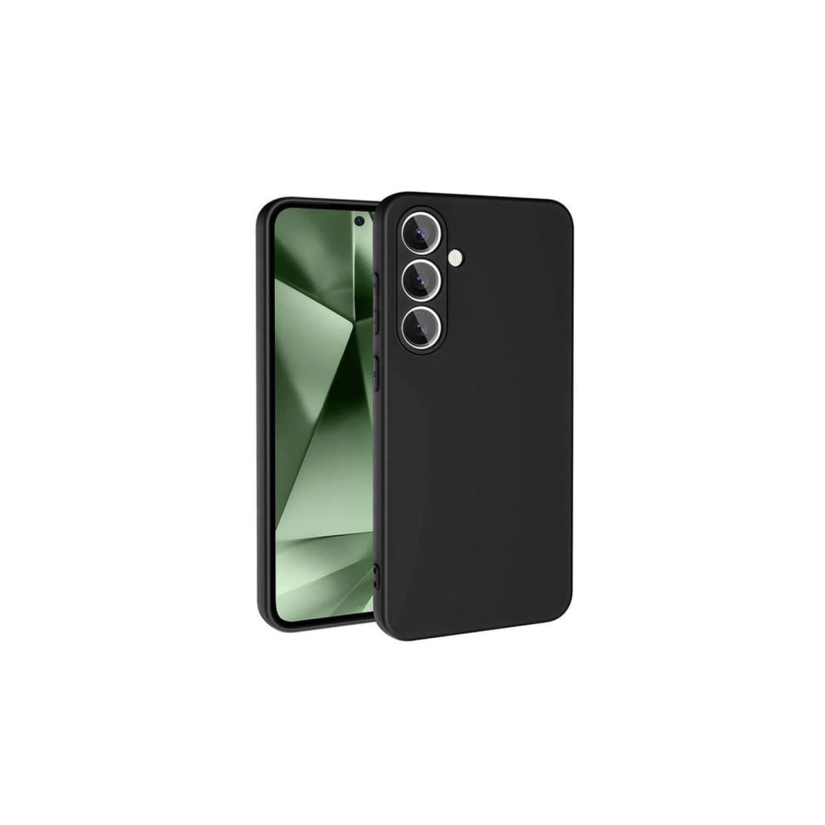 Samsung Galaxy S24 Fe Kılıf Nano İçi Kadife Silikon - Siyah