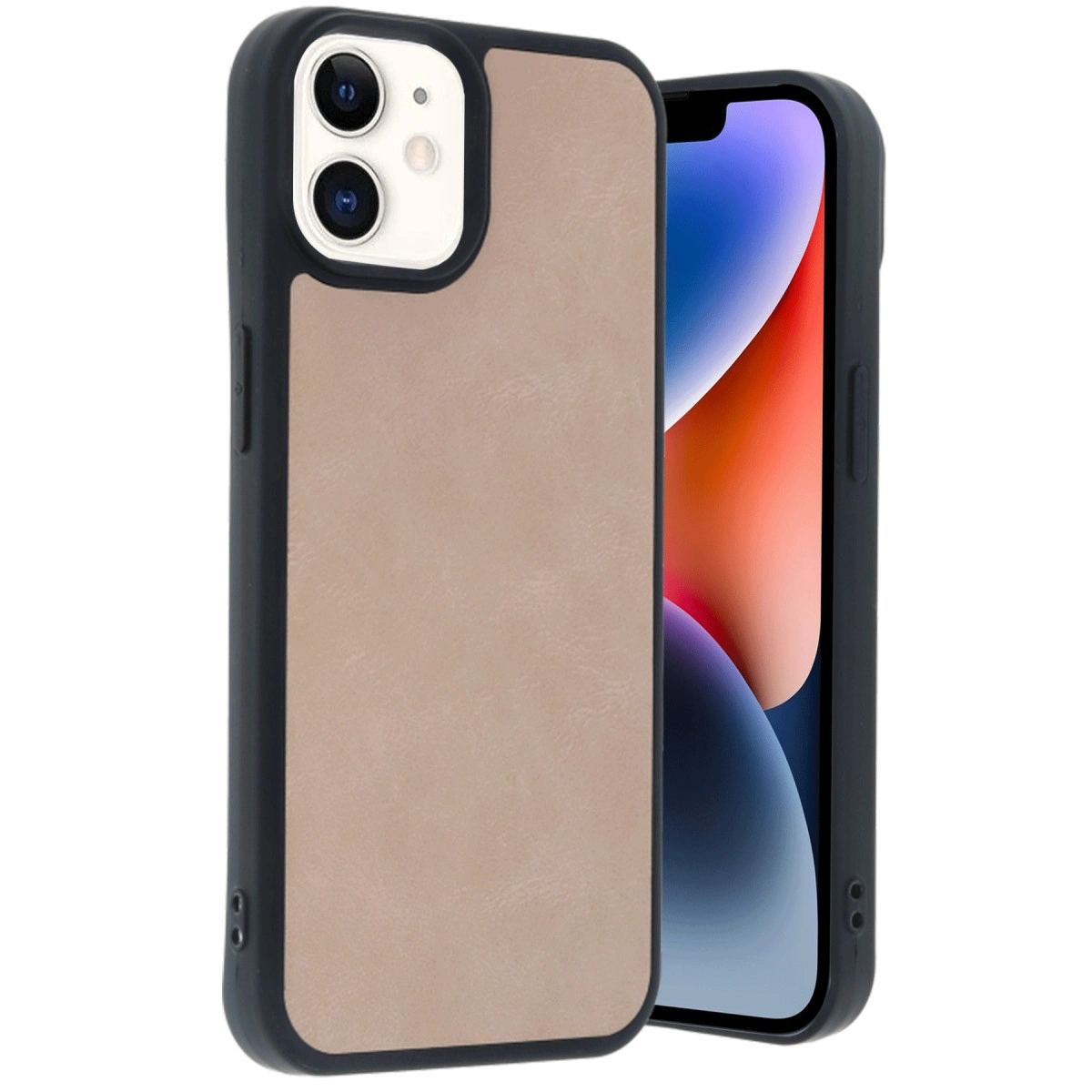 Apple İphone 11 Kılıf Aras Deri Kapak - Pudra
