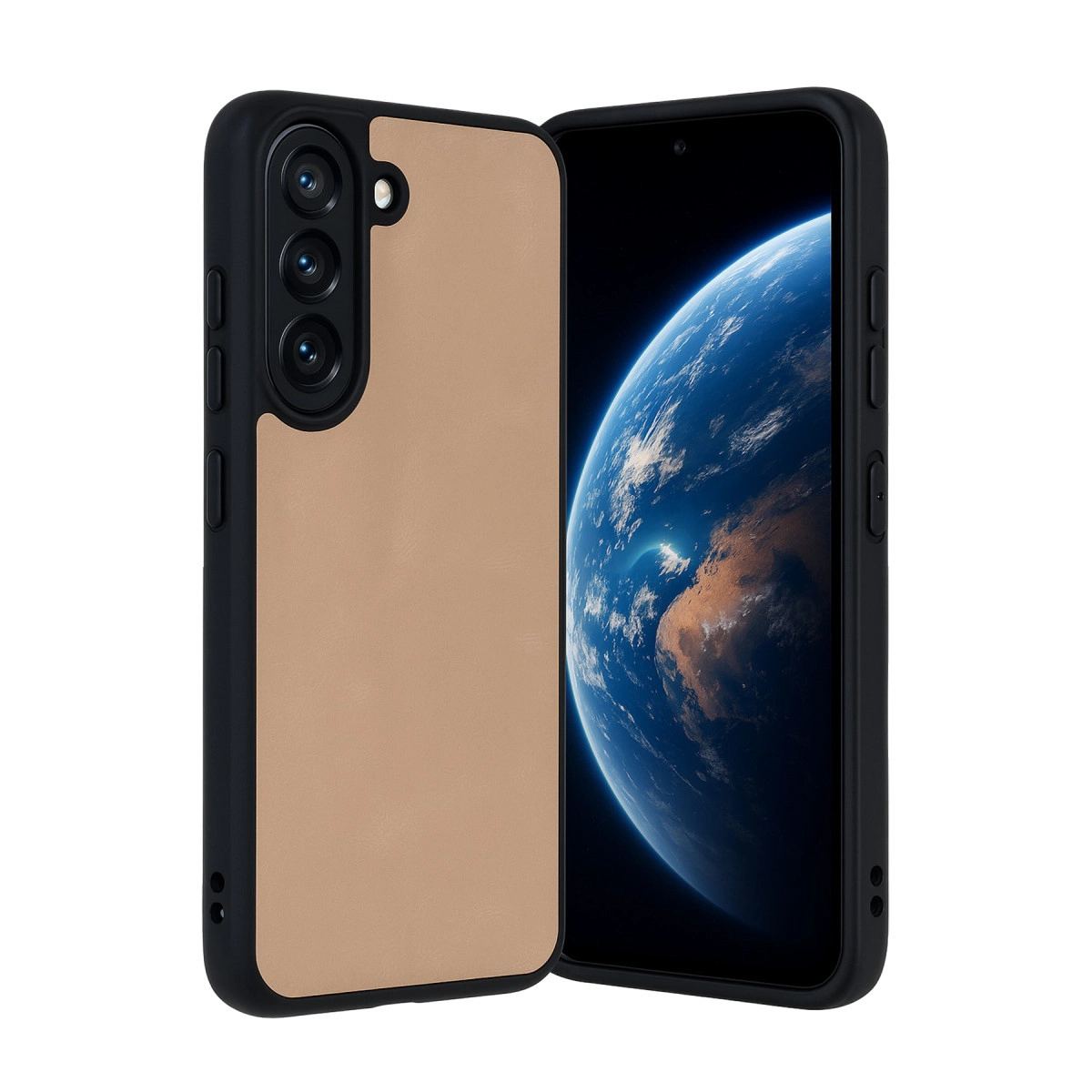 Samsung Galaxy A36 Kılıf Aras Deri Kapak - Pudra