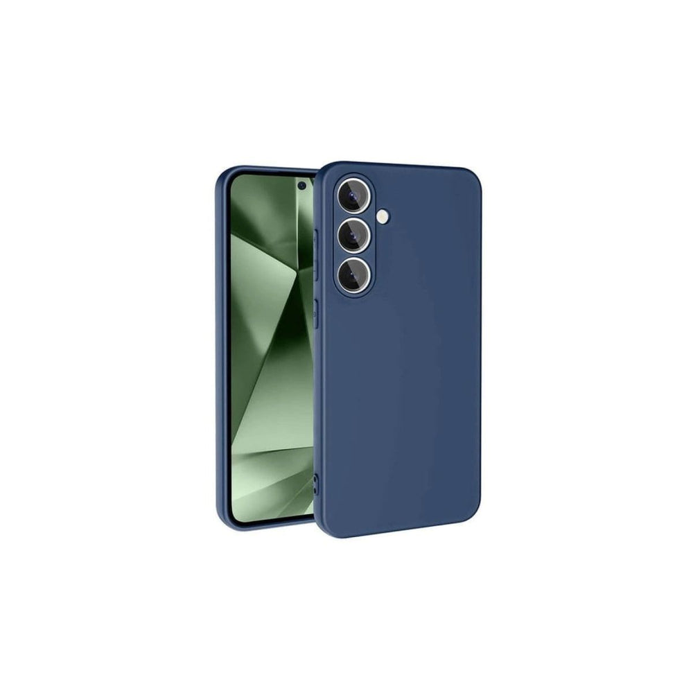 Samsung Galaxy S24 Fe Kılıf Nano İçi Kadife Silikon - Lacivert