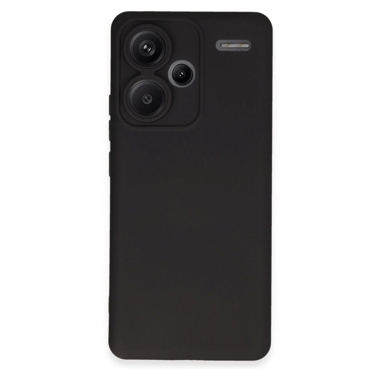 Xiaomi Redmi Note 13 Pro Plus Kılıf Nano İçi Kadife Silikon - Siyah