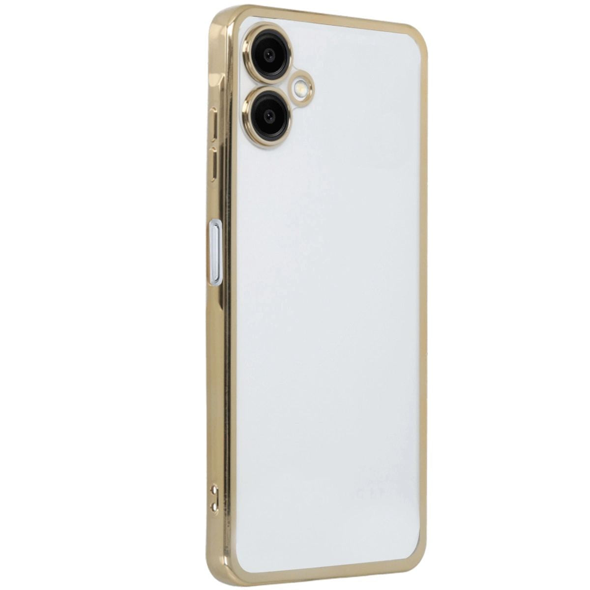 Samsung Galaxy A06 Kılıf Razer Lensli Silikon - Gold