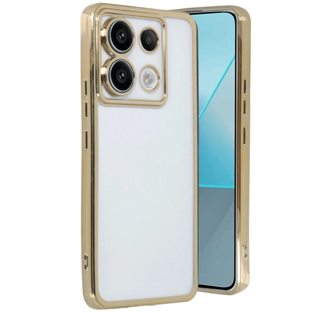Xiaomi Redmi Note 13 Pro 5g Kılıf Razer Lensli Silikon - Gold