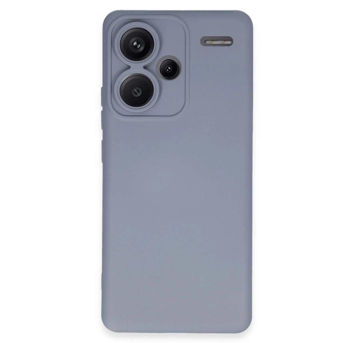 Xiaomi Redmi Note 13 Pro Plus Kılıf Nano İçi Kadife Silikon - Gri