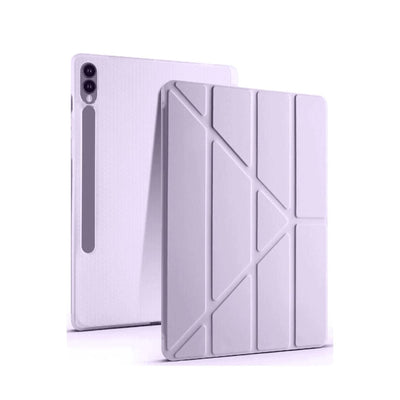 Samsung Galaxy X610 Tab S9 Fe Plus 12.4 Kılıf Kalemlikli Mars Tablet Kılıfı - Lila