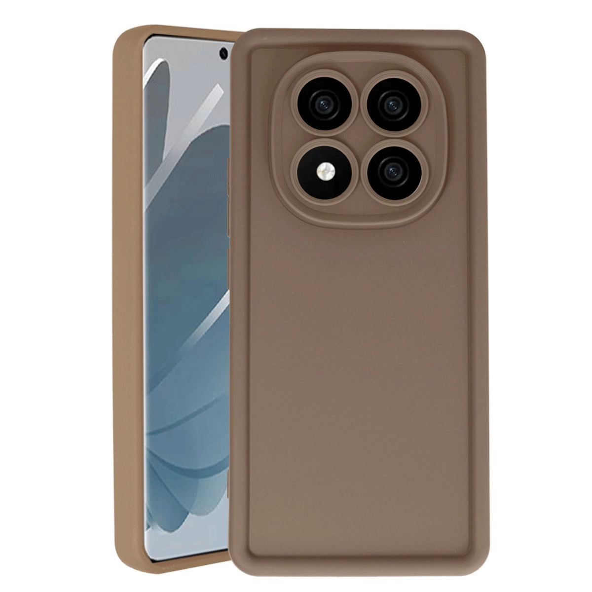 Xiaomi Redmi Note 14 Pro 4g Kılıf Viera Silikon - Kahverengi