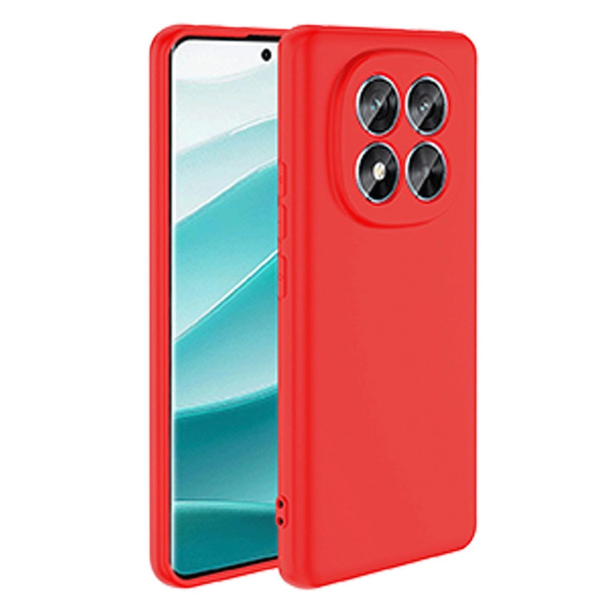 Xiaomi Redmi Note 14 Pro 4g Kılıf First Silikon - Kırmızı
