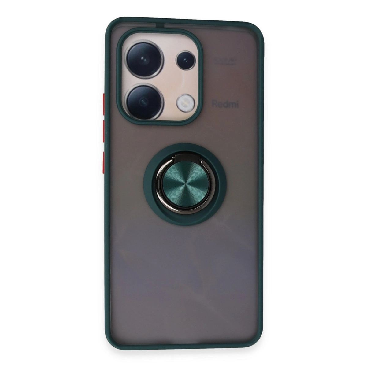 Xiaomi Redmi Note 13 4g Kılıf Montreal Yüzüklü Silikon Kapak - Yeşil