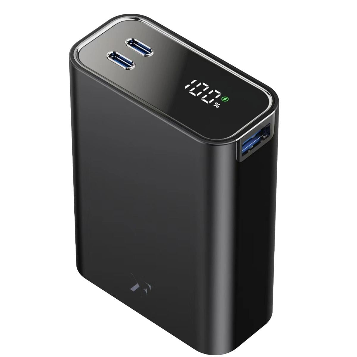 Pw501 20.000 Mah Dijital Göstergeli 2 Adet 45w Type-c Ve 22.5w Usb Çıkışlı Şarj Pd Hızlı Şarj Powerbank - Siyah