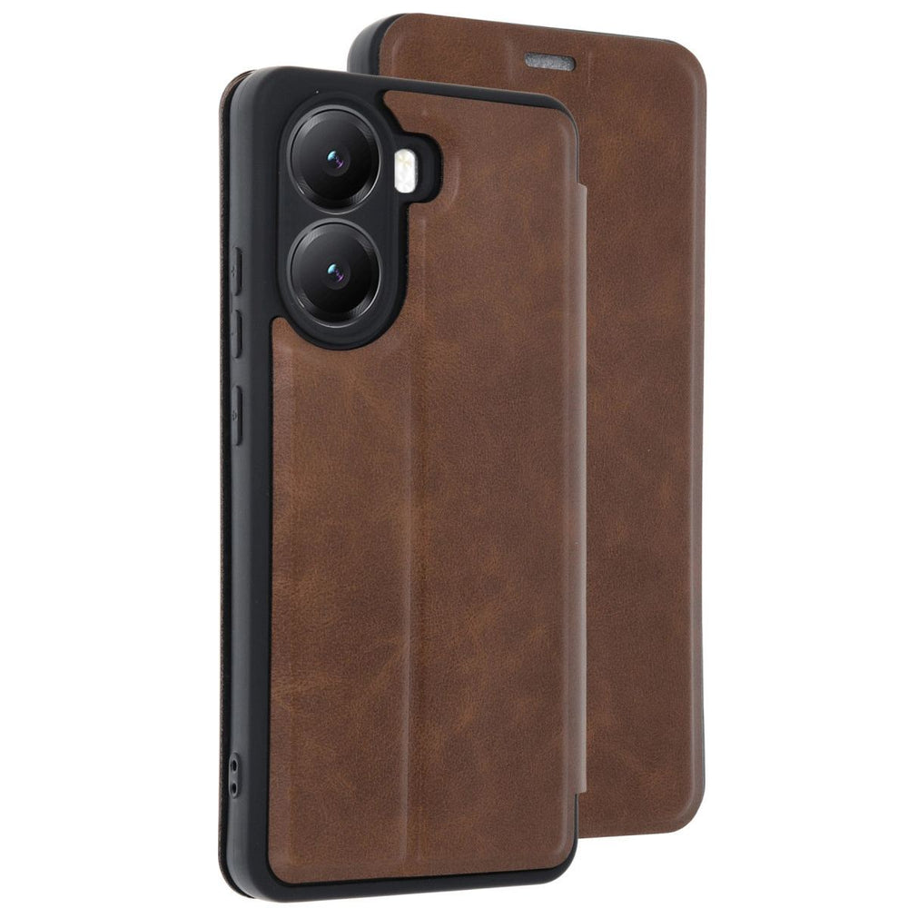 Xiaomi Poco X7 Pro Kılıf Flip Cover - Taba