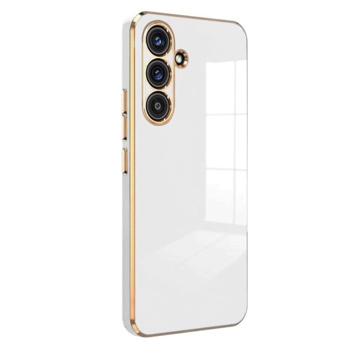 Samsung Galaxy A24 4g Kılıf Volet Silikon - Beyaz