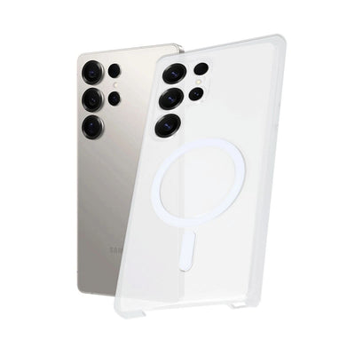 Samsung Galaxy S24 Ultra Kılıf Pc Zara Magsafe Şeffaf Kılıf - Şeffaf