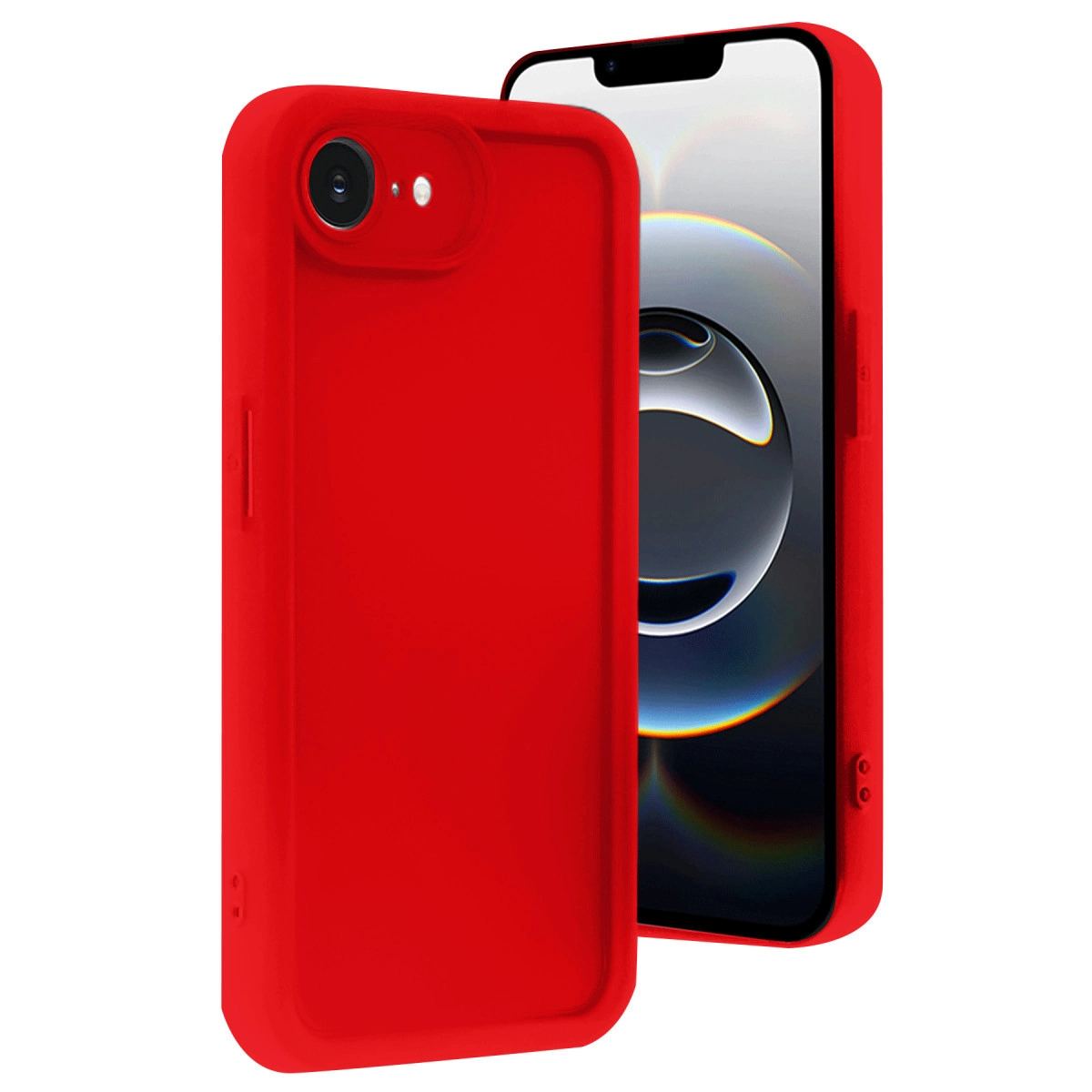 Apple İphone 16e Kılıf Viera Silikon - Kırmızı