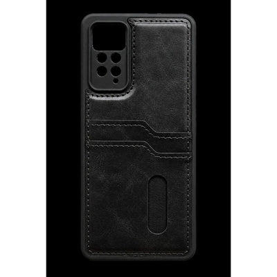 Xiaomi Redmi Note 12 Pro 4g Kılıf Sara Kartvizitli Deri Kılıf - Siyah