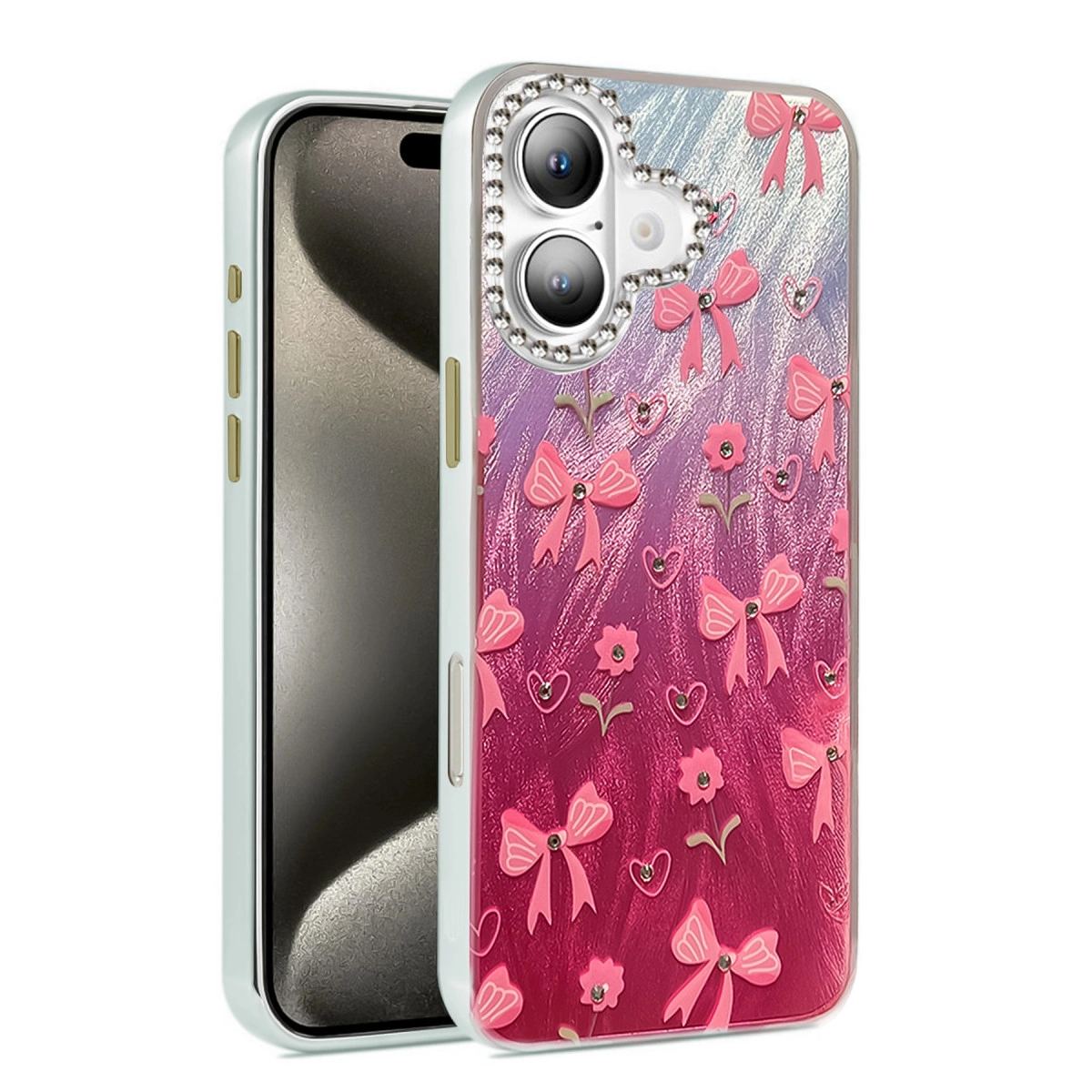 Apple İphone 16 Kılıf Blade Aynalı Desenli Kapak - Desen 3