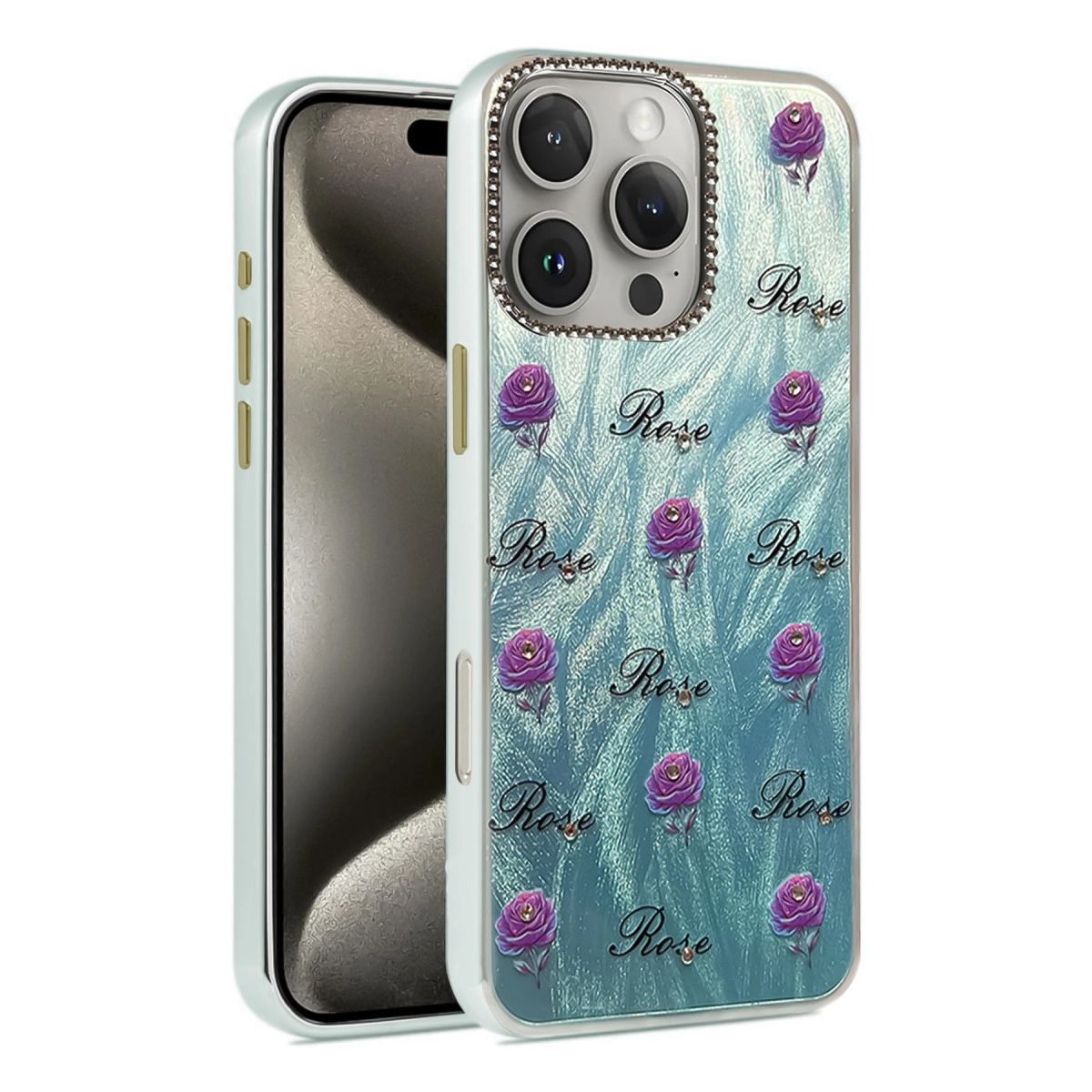 Apple İphone 16 Pro Kılıf Blade Aynalı Desenli Kapak - Desen 9