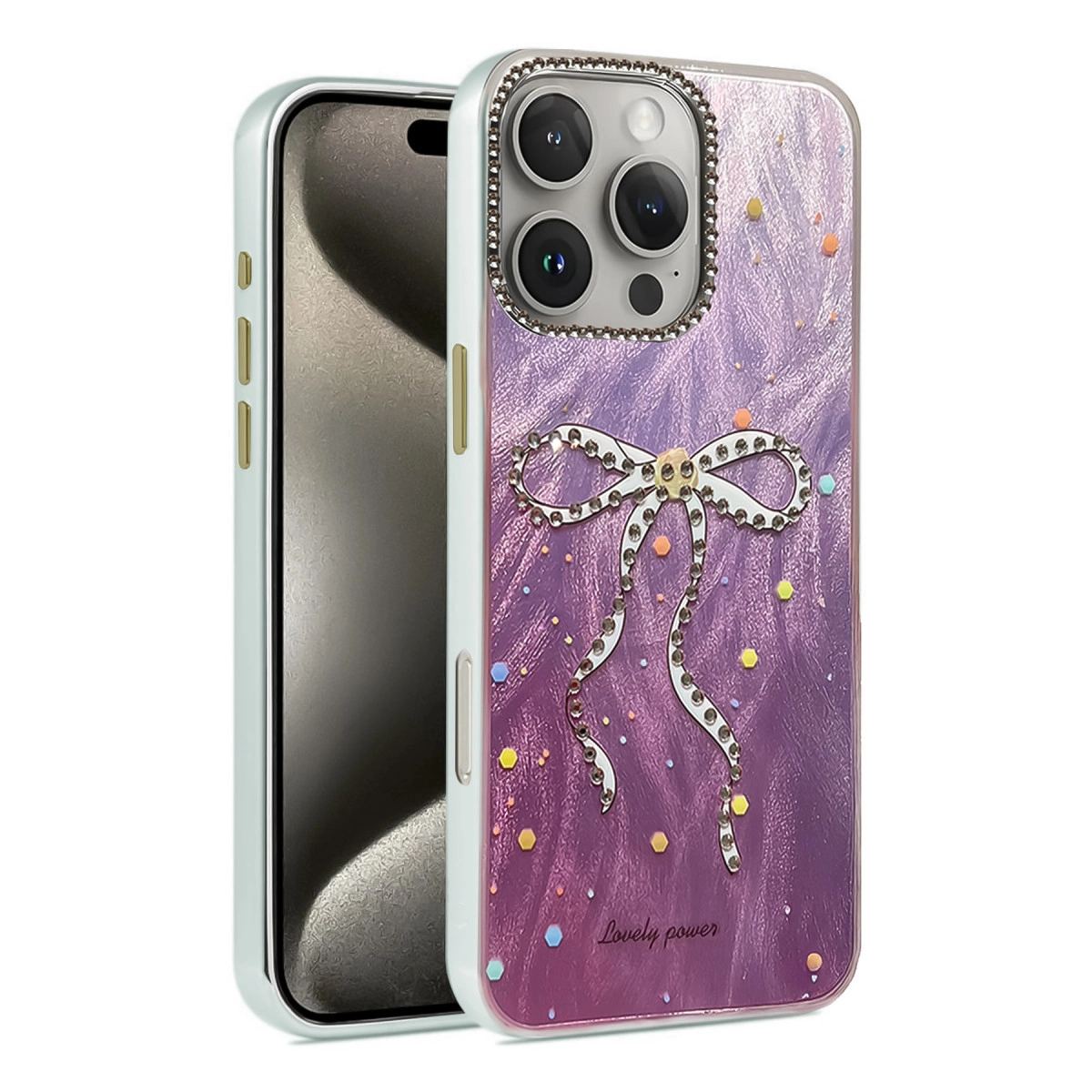 Apple İphone 16 Pro Max Kılıf Blade Aynalı Desenli Kapak - Desen 1