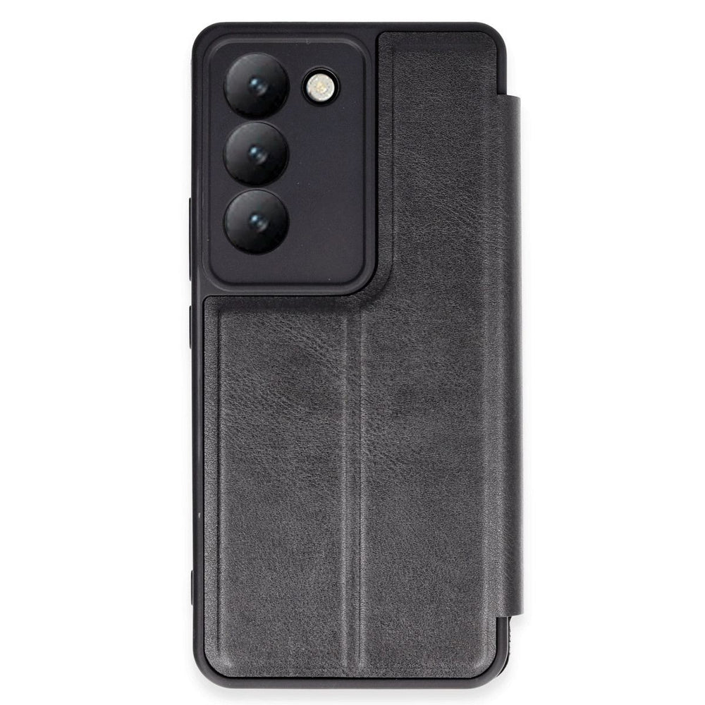 Vivo V30 Lite 4g Kılıf Flip Cover - Siyah