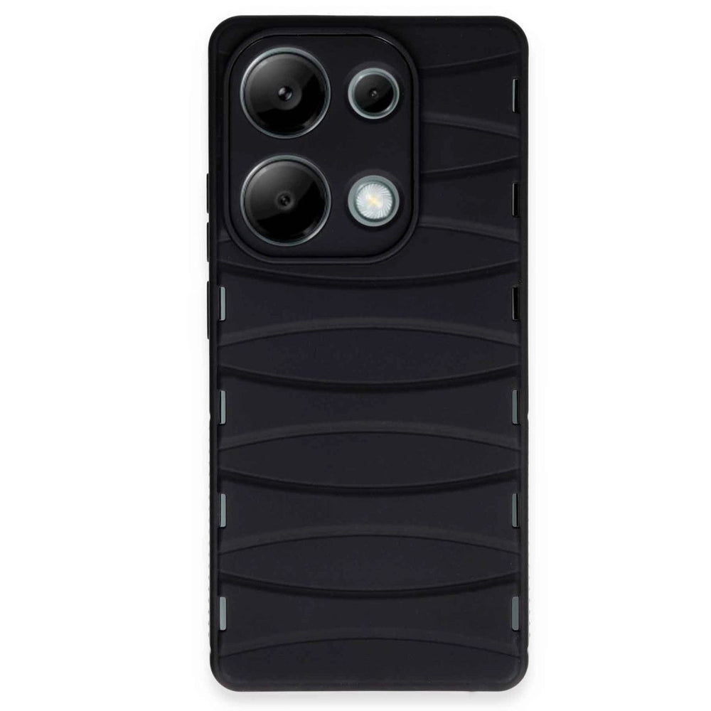 Xiaomi Redmi Note 13 Pro 4g Kılıf Bibercas Silikon Kapak - Siyah