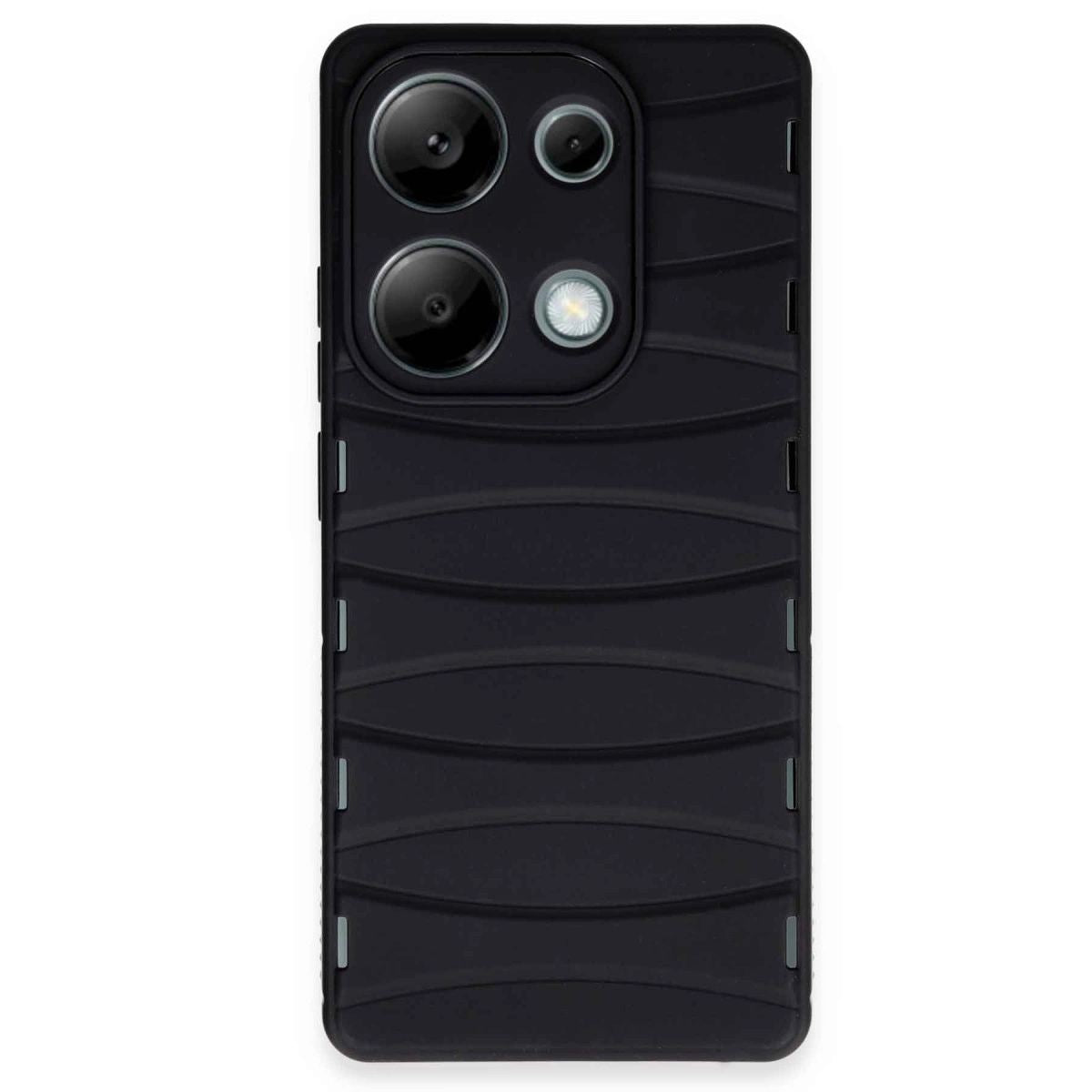 Xiaomi Redmi Note 13 Pro 4g Kılıf Bibercas Silikon Kapak - Siyah