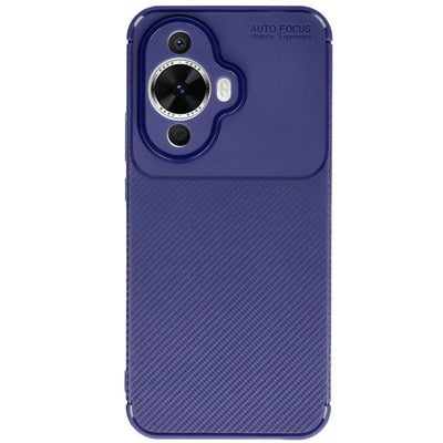 Huawei Nova 12s Kılıf Auto Focus Karbon Kapak - Lacivert