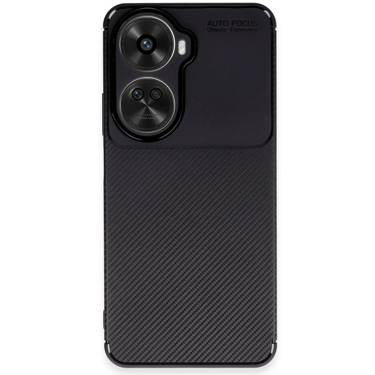 Huawei Nova 12 Se Kılıf Auto Focus Karbon Kapak - Siyah