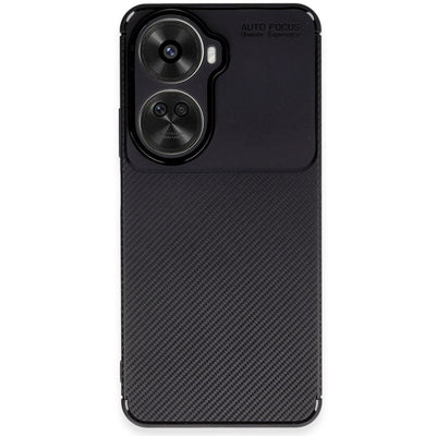 Huawei Nova 12 Se Kılıf Auto Focus Karbon Kapak - Siyah