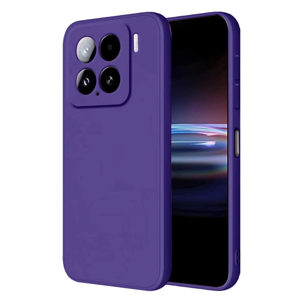 Xiaomi Mi 15 Pro Kılıf Nano İçi Kadife Silikon - Mor