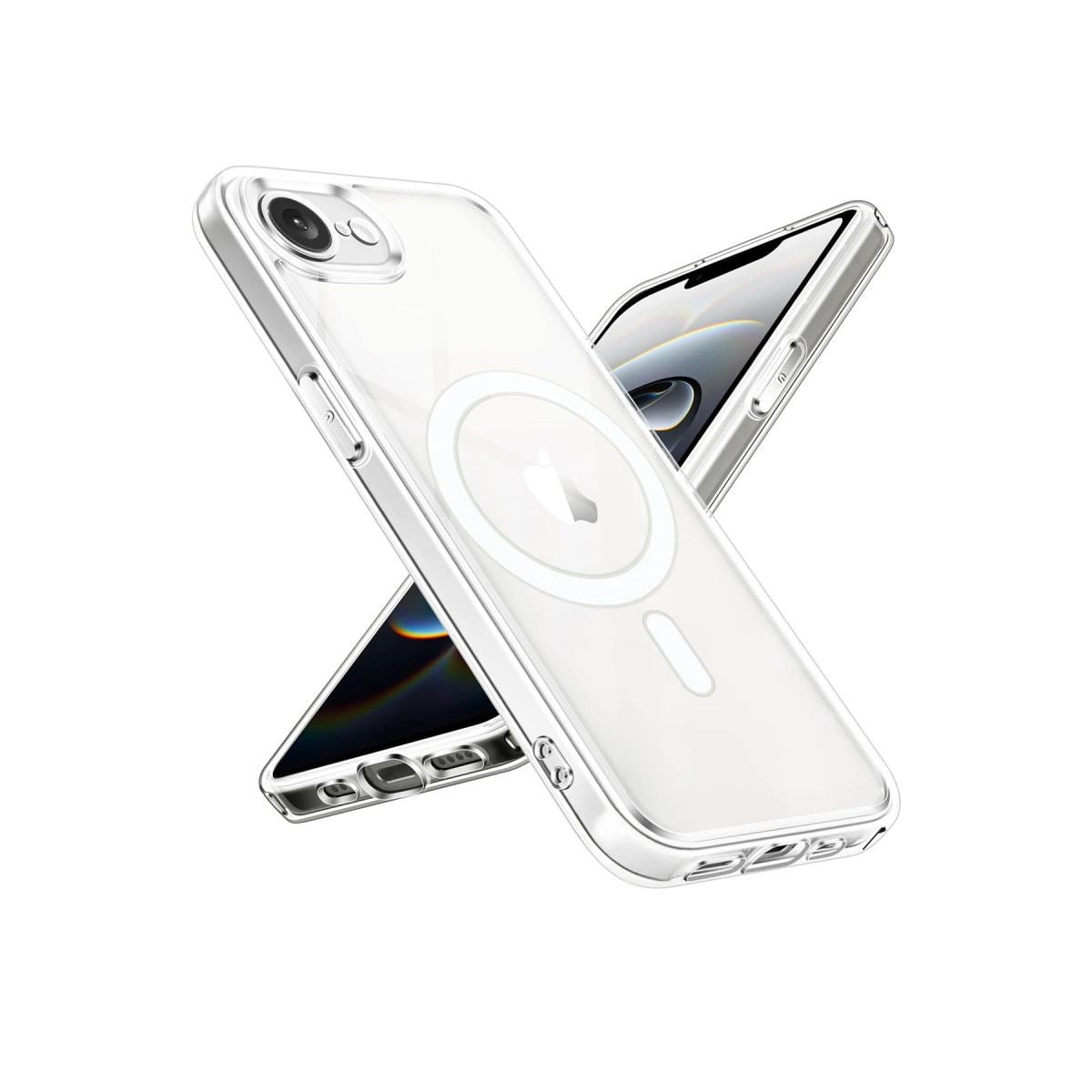 Apple İphone 16e Kılıf Magneticsafe Şeffaf Silikon - Şeffaf